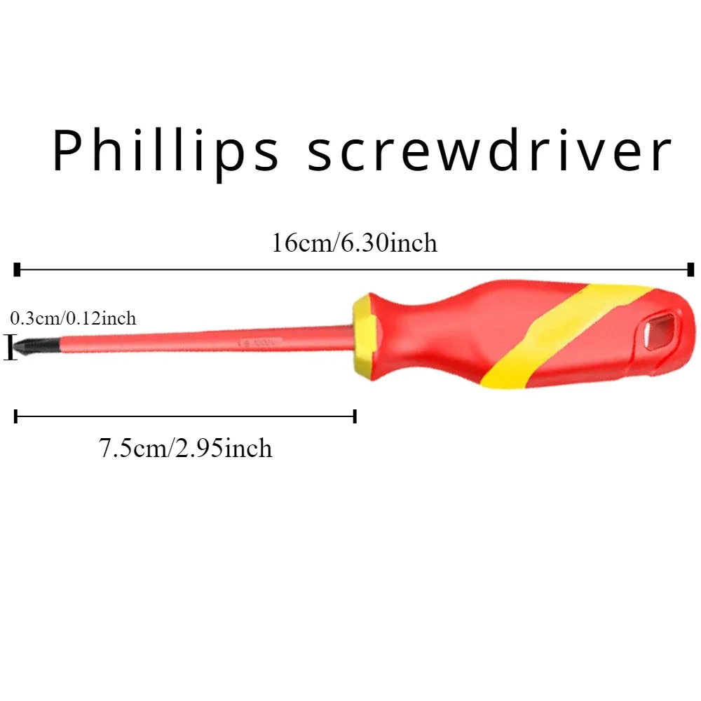 Phillips Screwdriver with Magnetic Insulation Slotted Screwdriver Electrician Repair Tools Hand Tools