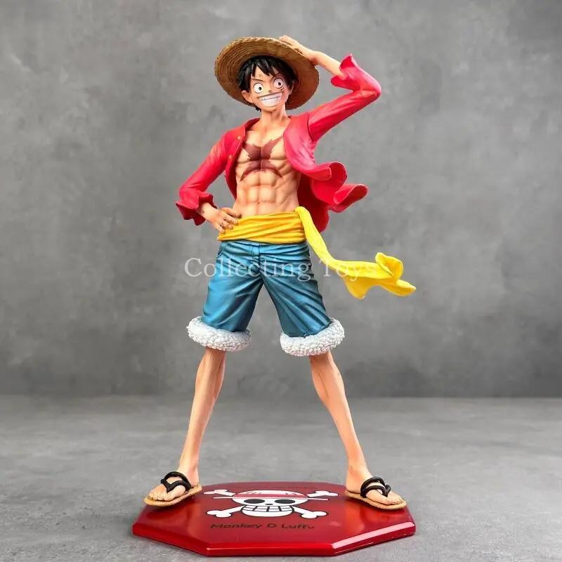 

In Stock One Piece Monkey D. Luffy Figurey Anime Figure Pvc Statue With Straw Hat Collectible Model Desktop For Anime Fans Gift