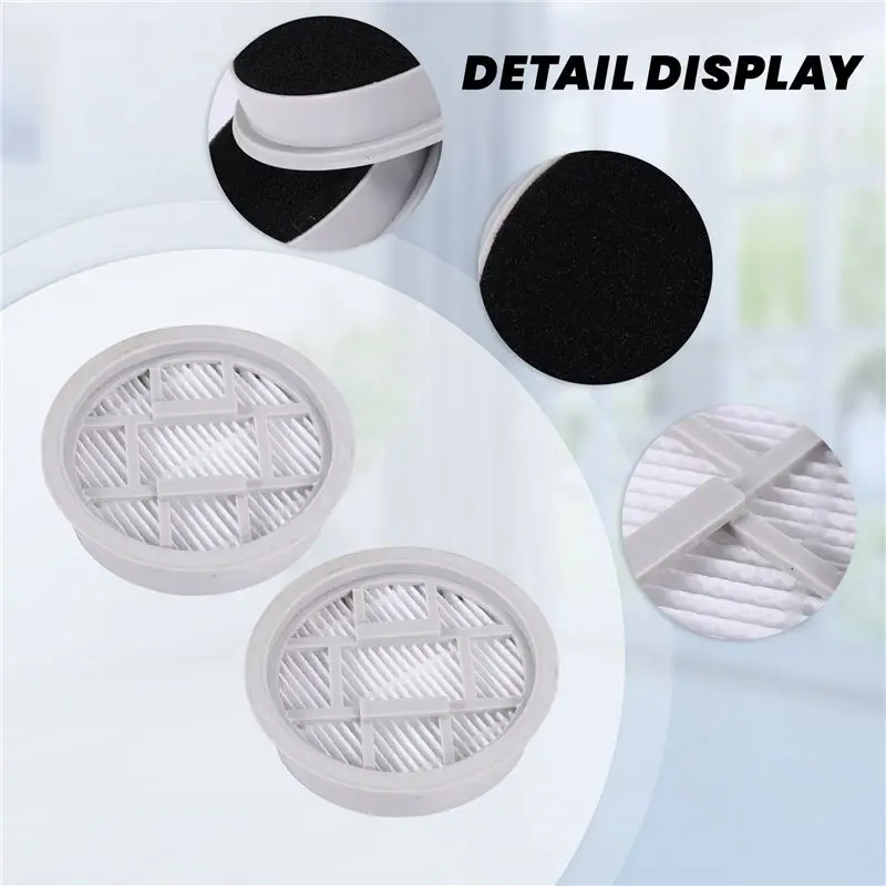 N09R-2Pcs Filter For Deerma VC20S VC20 Handheld Vacuum Parts Accessories