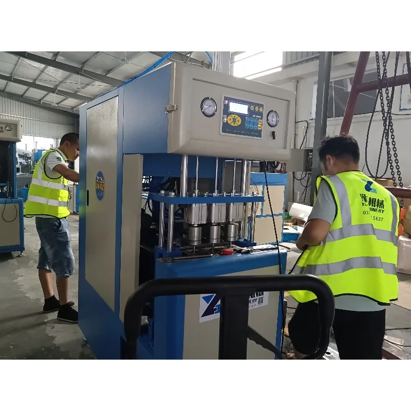 Semi-Automatic PET Bottle Blowing Machine, High Performance Plastic Molding Equipment with Motor, PLC and Pump Core Components