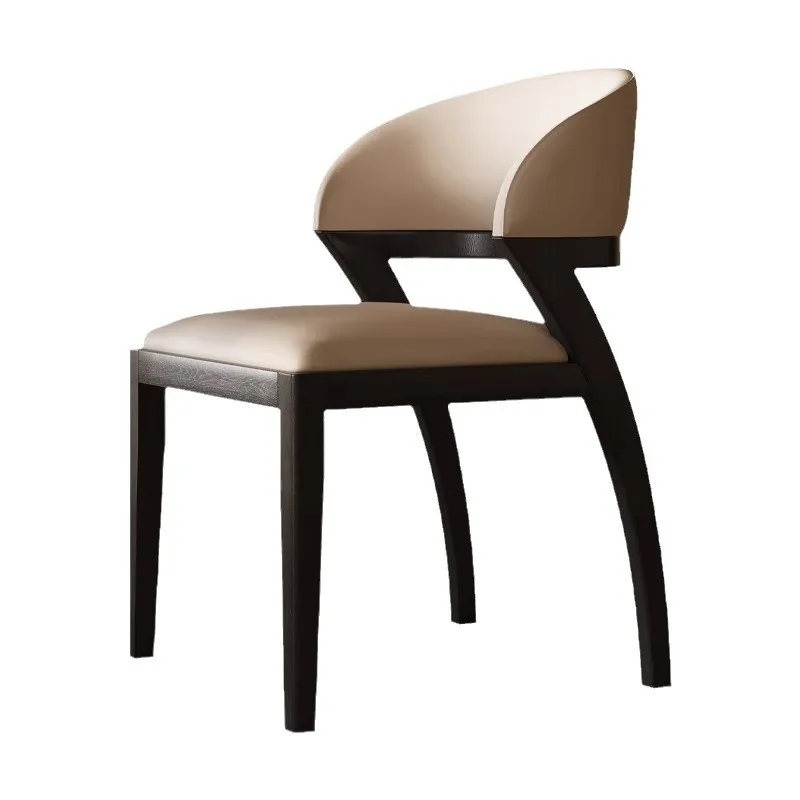 

Solid wood dining chair, household, leisure back chair, hotel commercial stool