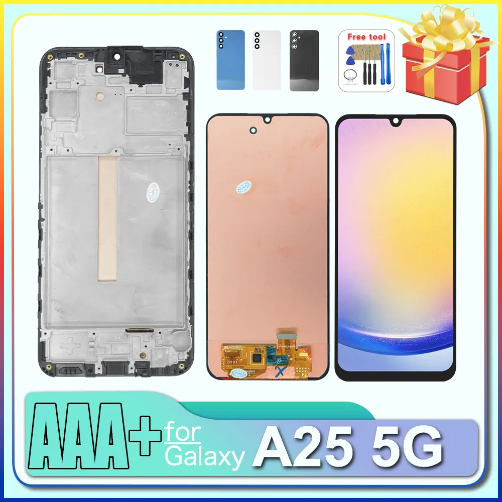 Écran LCD AMOLED pour Samsung Galaxy A25 5G, écran tactile et numériseur pour Samsung A25 5G A256 A256U A256B A256E