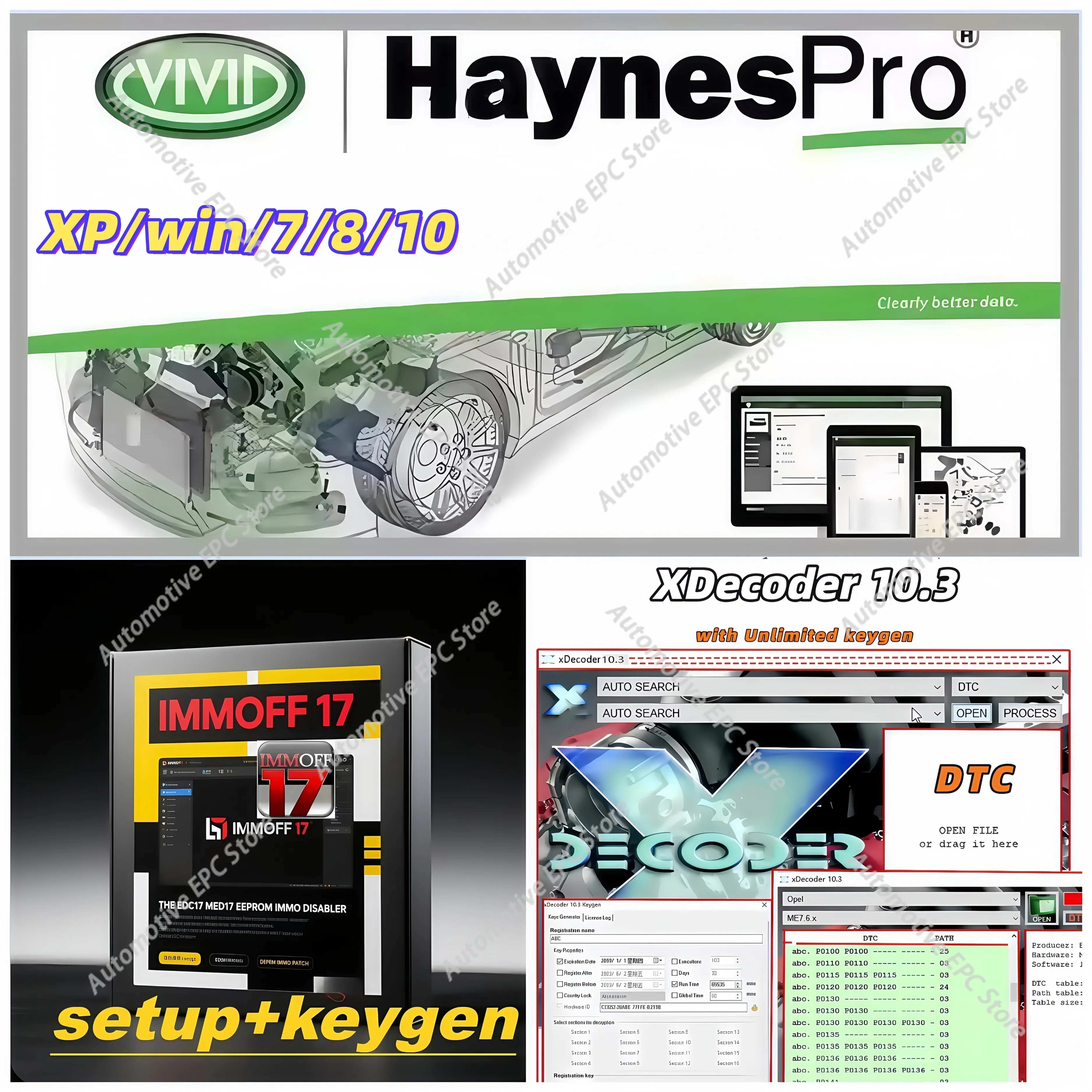 

Комплект Xdecoder IMMOFF17 HAYNES PRO: автоматическое удаление DTC, программа ЭБУ Immo Off, каталог деталей — полная версия. Скачать с удаленной помощи