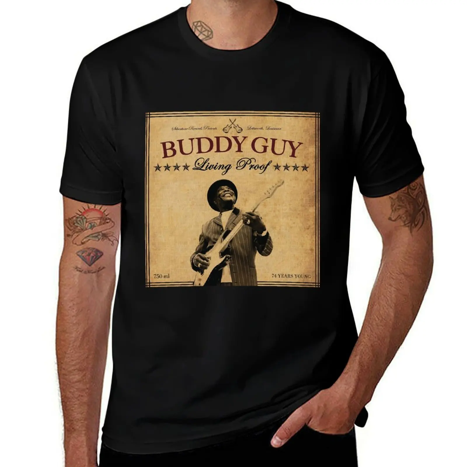 

Buddy Guy Living proof T-Shirt man t shirts for men t shirt man designer T-Shirt