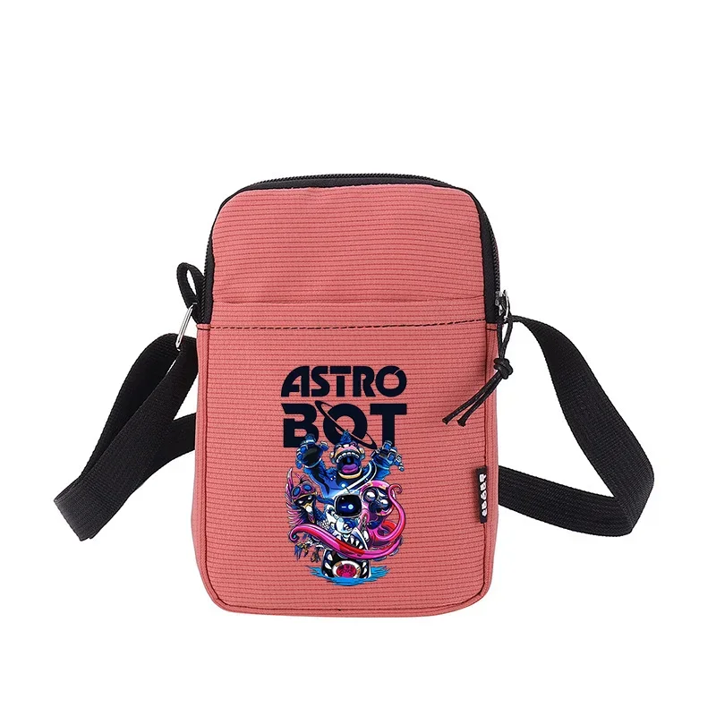 Astro Bot Women Chest Bags Shoulder Bag Canvas Handbag Cute Outdoor Shopping Pouch Crossbody Handbags Ladies Purse Birthday Gift