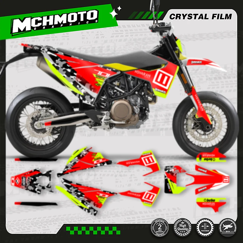 

MCHMFG для Husqvarna наклейка 15-20 701 SUPERMOTO ENDURO 2015-2017 2018 2019 2020 индивидуальные командные графические наклейки комплект наклеек 013