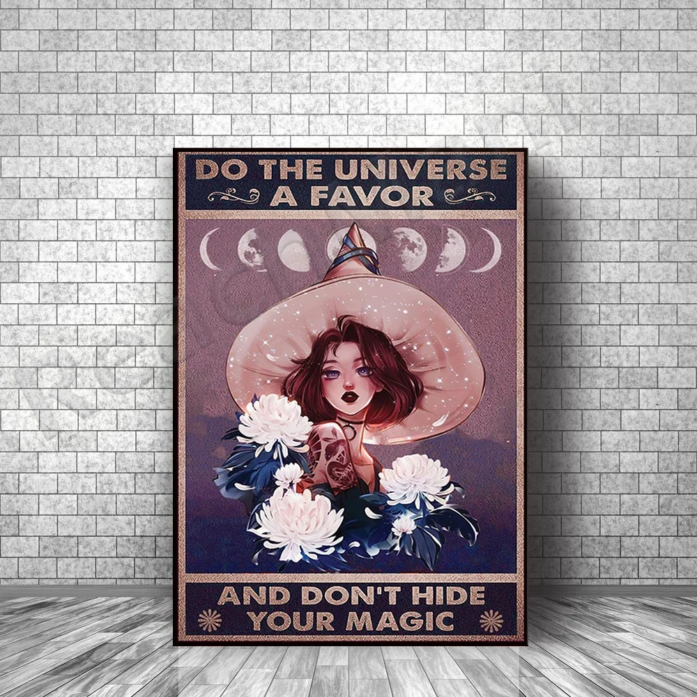 

Witch Poster, Don't Hide Your Magic Poster, Wicca Witch, Witches Poster, Witches Magic, Magic Lover Gift