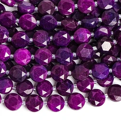 Natural Purple Sugilite Stone Beads for Jewelry Making DIY Bracelet Necklace Accessories Energy Healing Power Stone Beads
