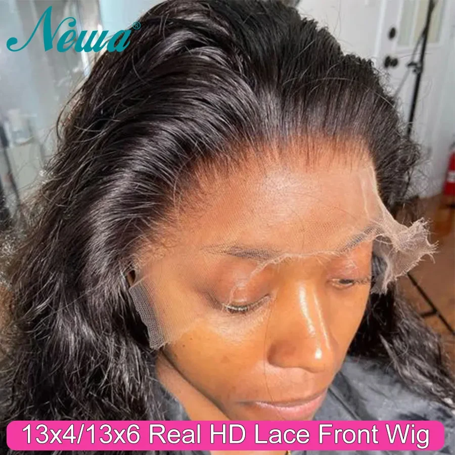 

Newa HD Lace Wig 13x6 Human Hair 13x4 Lace Frontal Wig Invisible HD Lace Melt Skins Pre Plucked 13x6 Full Frontal Wig For Women