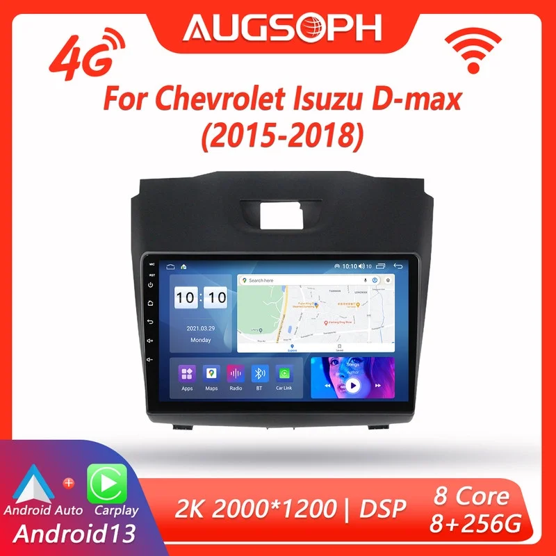 

Android 13 Car Radio for Chevrolet Isuzu D-max 2015-2018,9inch 2K Multimedia Player with 4G Car Carplay & 2Din GPS