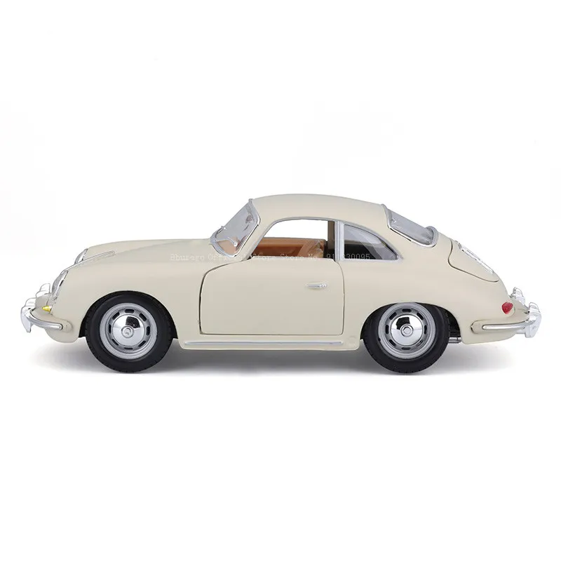 Bburago 1:24 Vintage car 1961 Porsche 356B Coupe racing Alloy car model Toy Collection Gift Luxury Vehicle Diecast