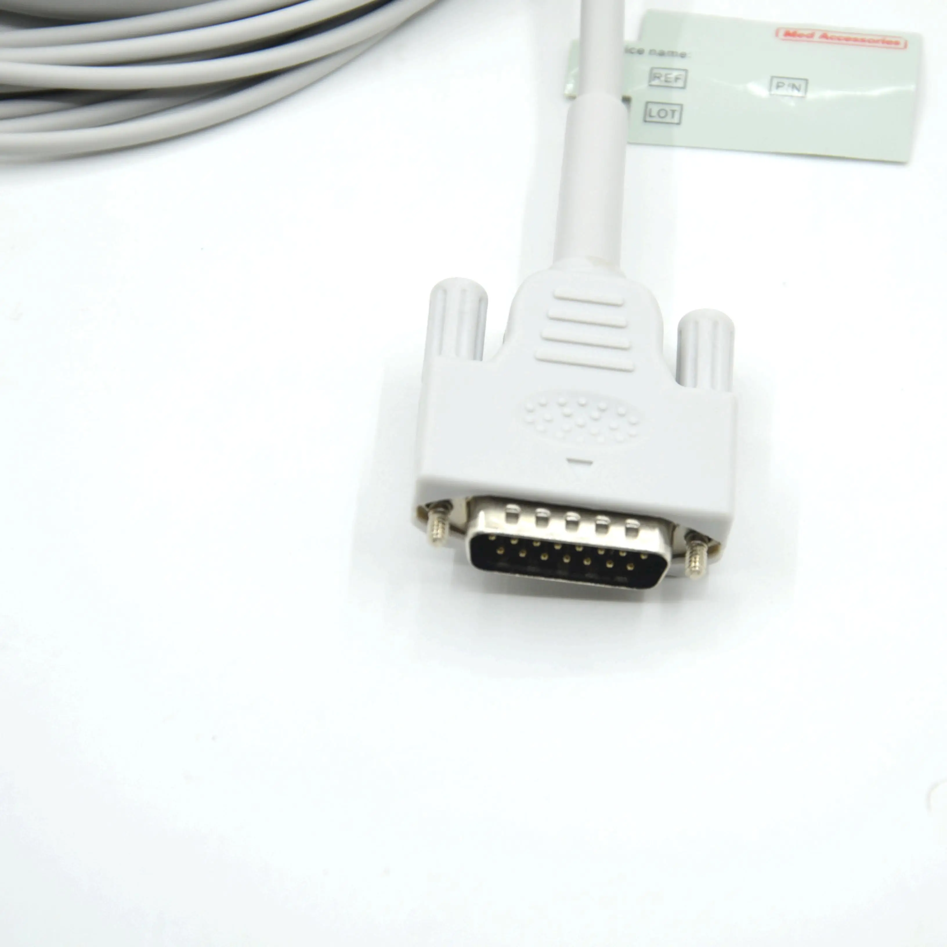 10-Lead DB15-pin ECG Cable with Banana Head