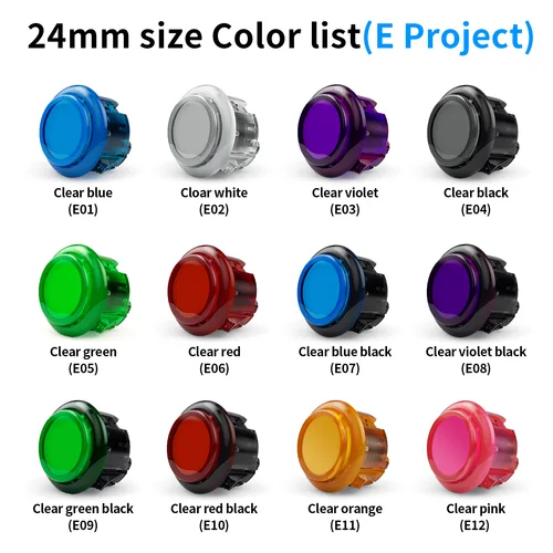 Imagen 2 del producto Qanba Gravity KS Ejes mecánicos Pulsador silencioso 24 mm/30 mm Botón Arcade a presión (en caja)