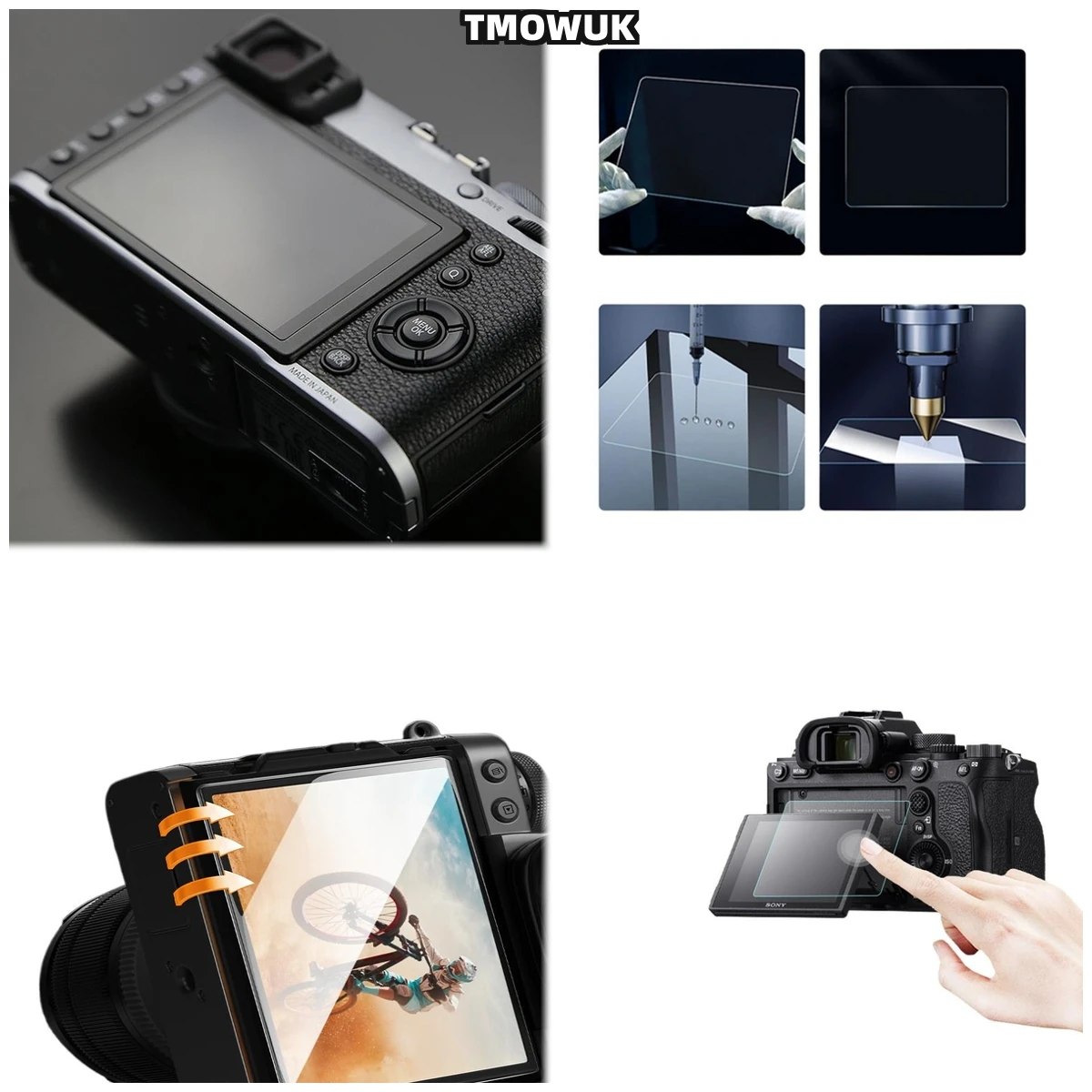 

​​For Fujifilm X70 XT-3 Military-Grade Privacy Screen Protector - 9H Tempered Glass Anti-Scratch Anti-Blue Light Full Coverage​​
