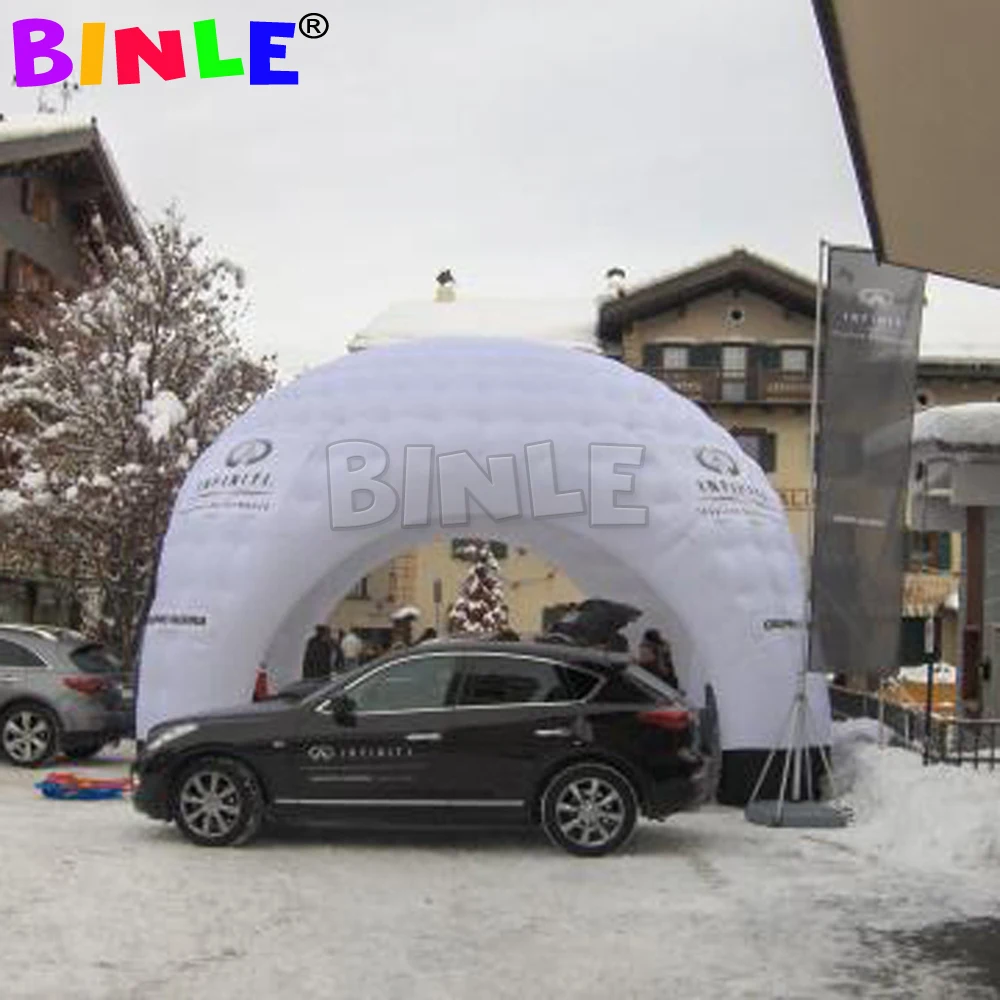 

Latest double layer inflatable dome tent with led lights air dome 3D marquee for promotion