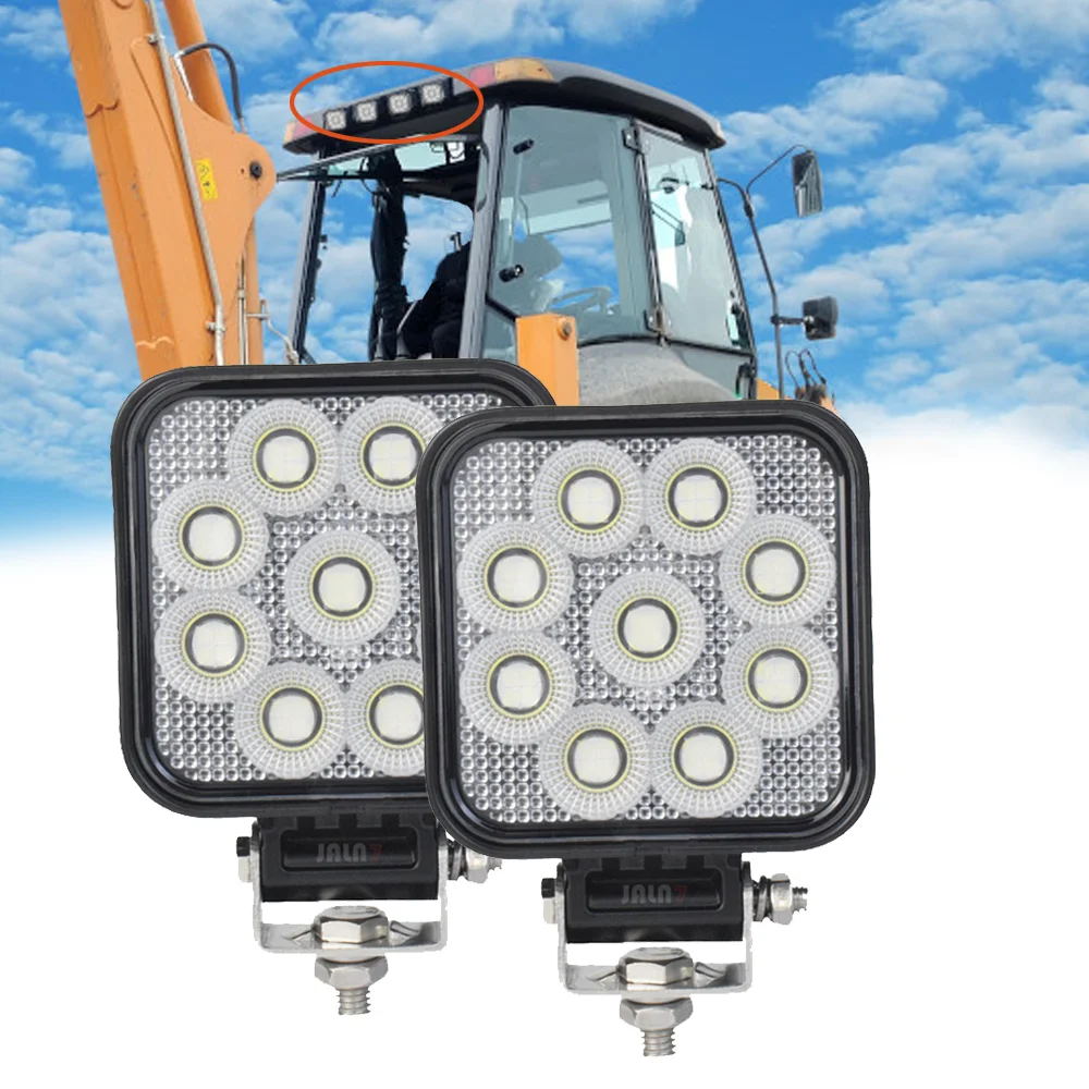 

JALN7 светодиодный светильник, трактор, экскаватор, вилочный погрузчик, рабочие прожекторы, 3-дюймовая лампа заднего хода для грузовика, внедорожный фонарь, 36 Вт, 5400 лм