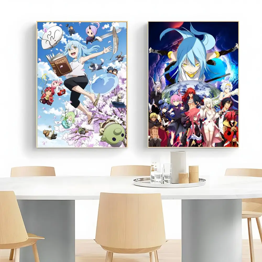 Fantasy Anime T-That Time I Got Reincarnated As A Slime Poster Wall Art Print Decorative Mural Home Decor Gift Unframed