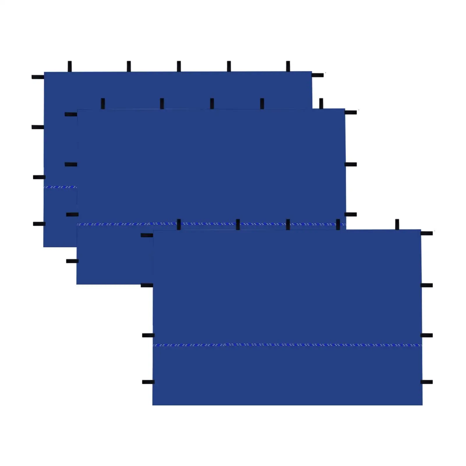 3x Pareti laterali per tende a baldacchino istantaneo Pareti laterali a baldacchino pop-up Blu