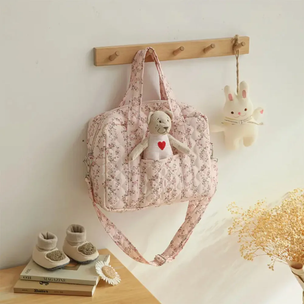 

Floral Changing bag for Boy and Girl New Design Diaper tote, Travel diaper bags with adjustable Long Shoulder Strap,