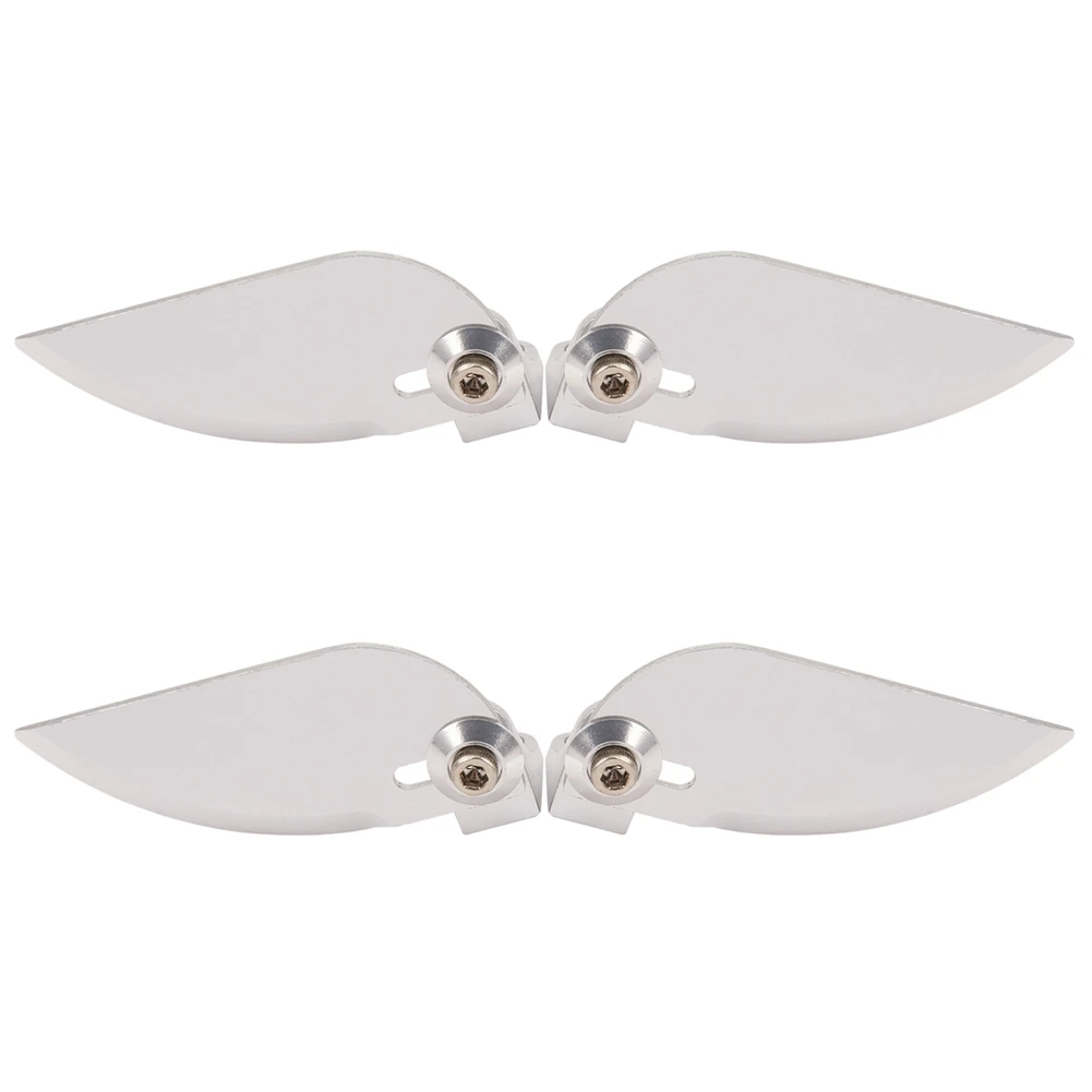 A7THK-4X Rc Model Boat Turn Fins Adjustable Aluminum Water Knife For Feilun Ft012 Refit
