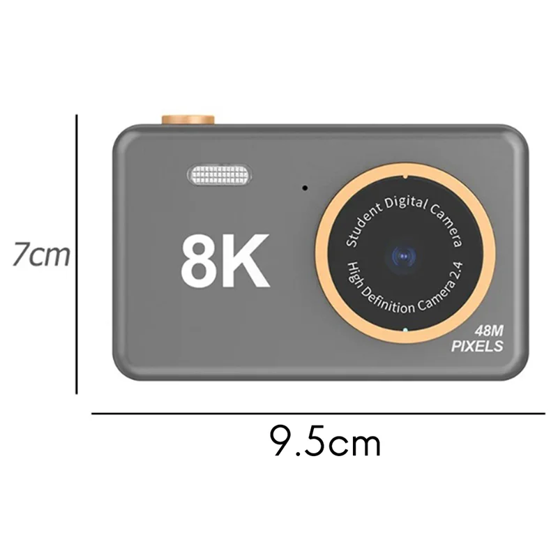 كاميرا رقمية AB25-Student HD Digital 8K كاميرا فيديو صغيرة محمولة كاميرات أمامية وخلفية هدايا للأطفال