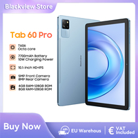 Blackview Tab 60 Pro Tablet PC 10.1'' IPS Display Octa-core T606,8GB RAM+128GB ROM, 7700mAh Battery 10W Charge Android 14