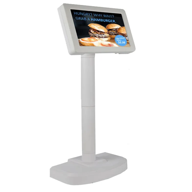 Counter promotion advertising all in one pos terminal system point of sale customer display 800*600 pos lcd tft 7inch monitor