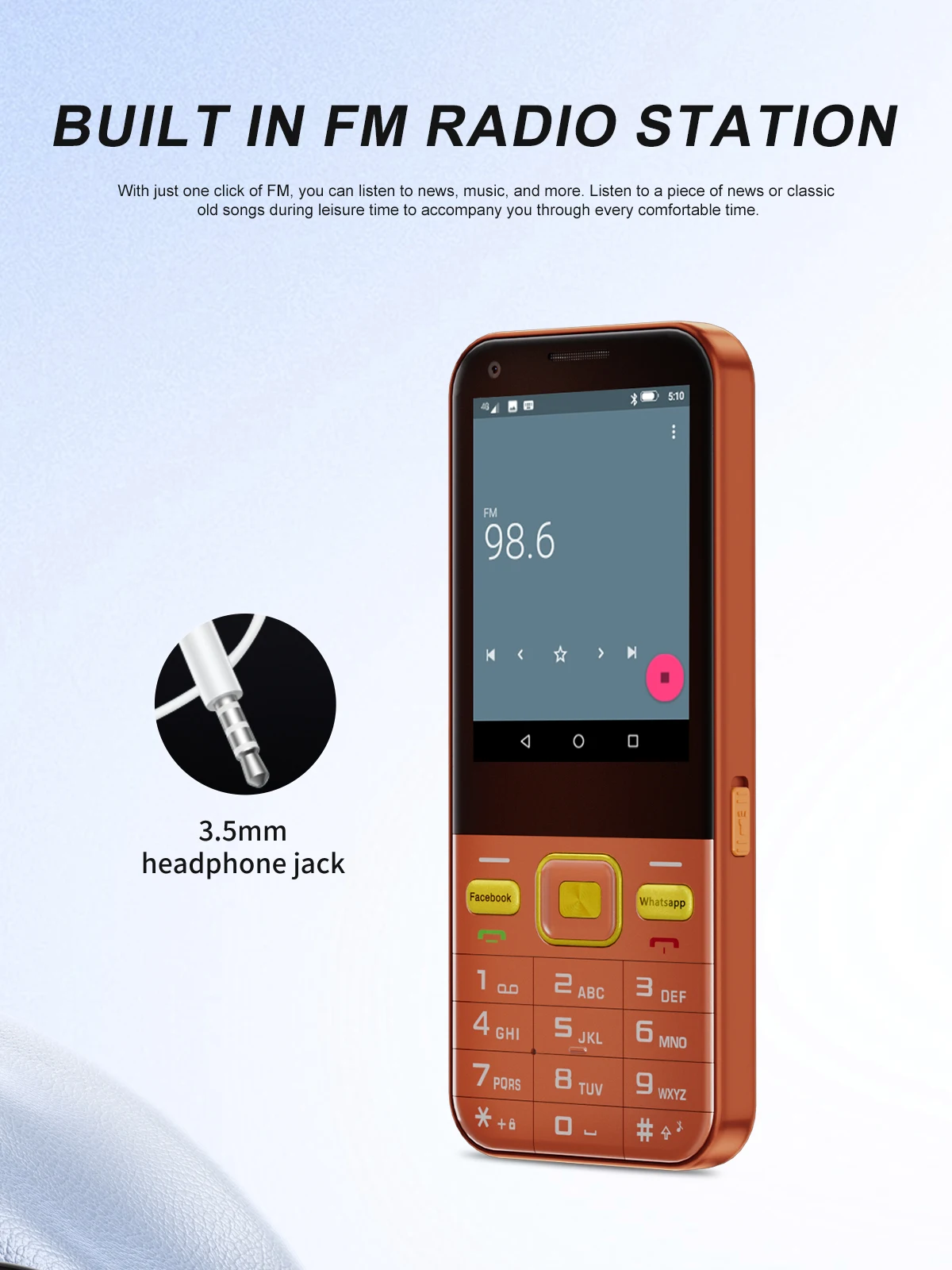 SERVO F6 Ultra 4G LTE Android Phone 2.8" Touch Screen Camera Flashlight Play Store 2GB+16GB 2200mAh Dual SIM Button Smartphone