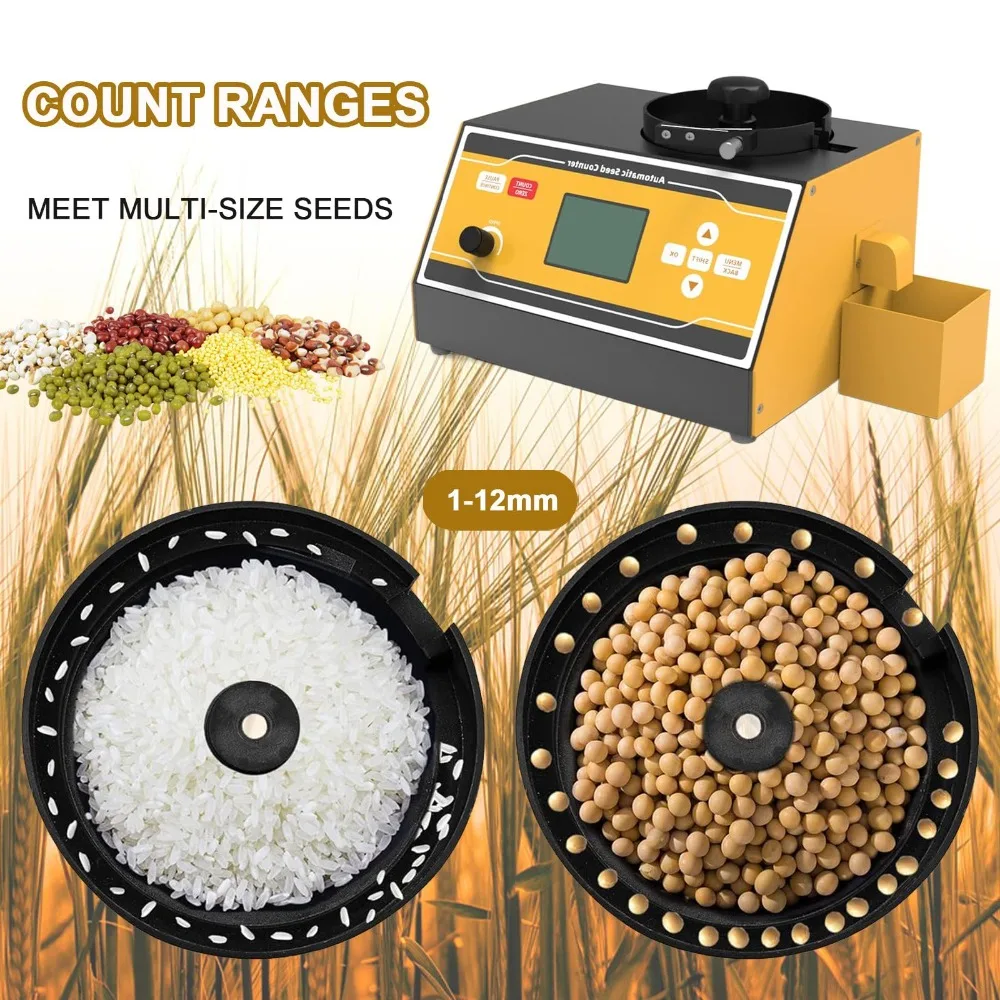 Grain Seed Counter Machine Vacuum Digital Counting Machine for Rice Seeds Soybean Corn Wheat Sunflower Vegetable SLY-C Plus