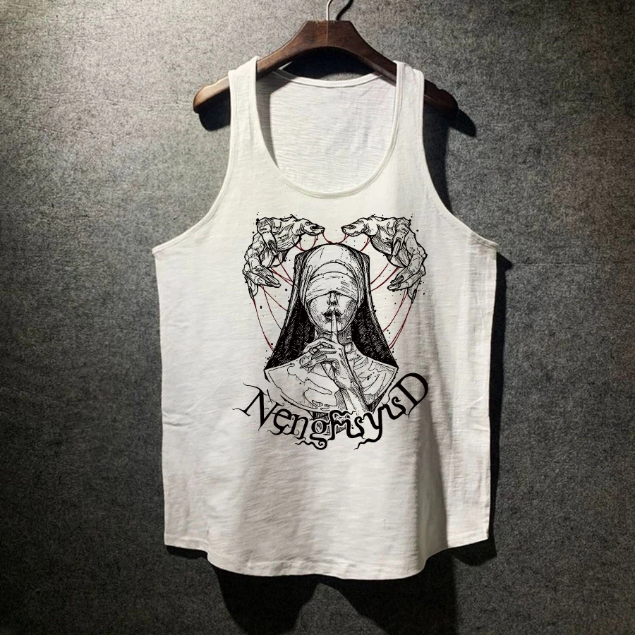 American Style Casual Cotton Sleeveless Vest Outerwear Youthful Vitality round Neck Short Sleeve Order Withdrawn Street Style...