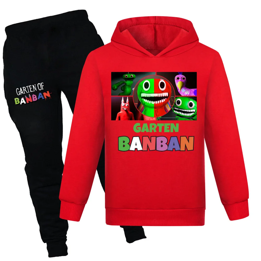 Garden of Banban Kids Clothes Set Sportswear Boys Children Fashion Hoodies Sweatshirt +Jogging Pants 2pcs/Sets Girls Tracksuit