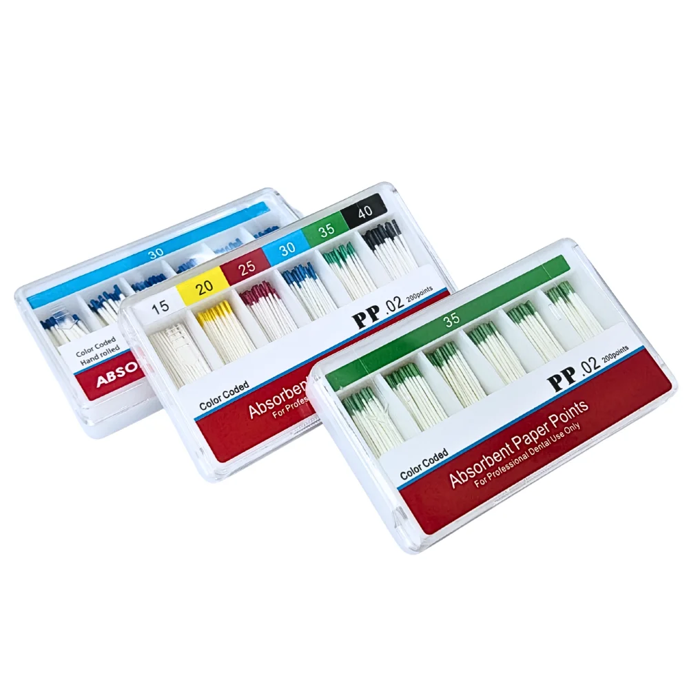 AG Disposable Absorbent Paper Points for Dental Endodontics Root Canal Drying Tips Taper 02 04 06 Dentistry Tool