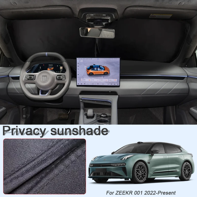 

Автомобильный солнцезащитный козырек на черное окно для ZEEKR 001, 2022 г., автоматический анти-УФ-тепляционный защитный чехол, аксессуар для интерьера
