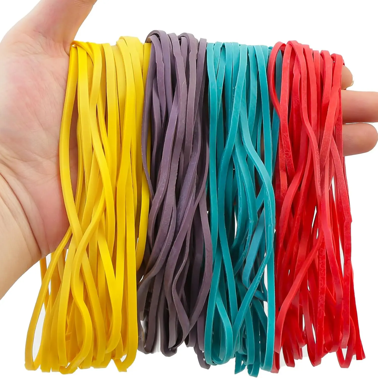 

Large Rubber Bands Heavy Duty 7 Inch, 120 Pcs Office Supplies for File Folders and Storage