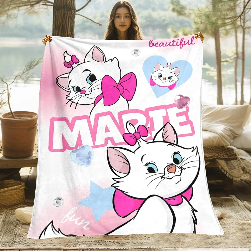 بطانية ماري كات مطبوعة عالية الدقة، رمي الفانيلا خفيف الوزن للسرير، السفر، التخييم، غرفة المعيشة، المكتب، الأريكة، الكرسي #3