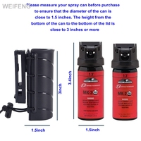 KRYDEX Pepper Spray Holder for Duty Belt OC/Mace Pepper Holster MK4 Canister Carrier Pouch 360 Rotating Carrier Sheath Baton Bag