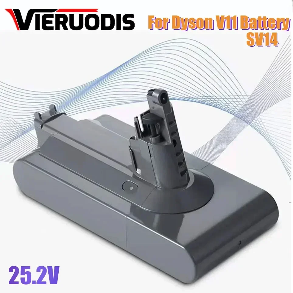 

25.2V 6800mAh SV14 Battery Lithium Li-ion Vacuum Cleaner Rechargeable Battery for Dyson V11 Absolute V11 Animal SV15 970145-02