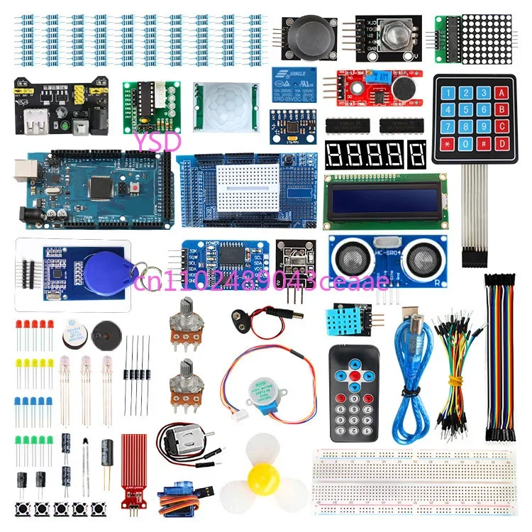 For MEGA2560 R3 learning kit, ultrasonic upgrade starter kit, compatible with arduino