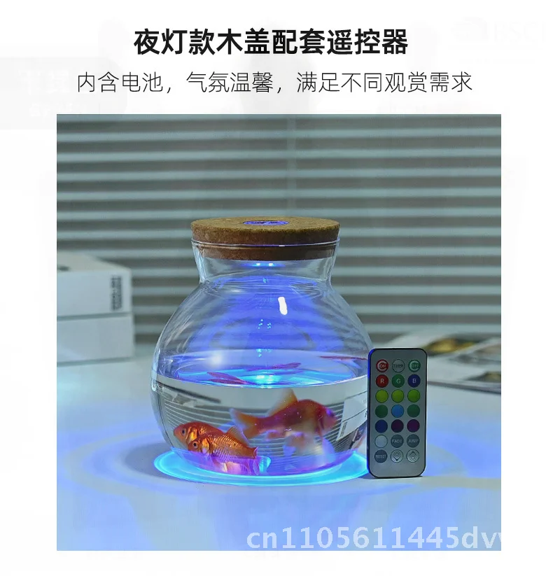 

Боросиликатное стекло, гидропонная бутылка для растений, микропейзаж, настольная ваза, экологически чистый аквариум со светом и дистанционным управлением