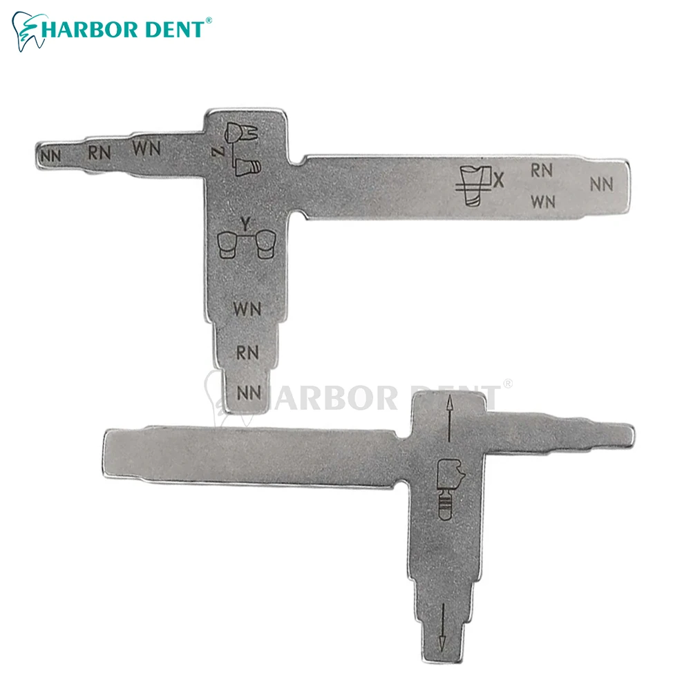 1PCS Dental Implant  T Shape Measure Ruler for Interdental Distance Implant Locating Caliper Measuring Gauge Ruler