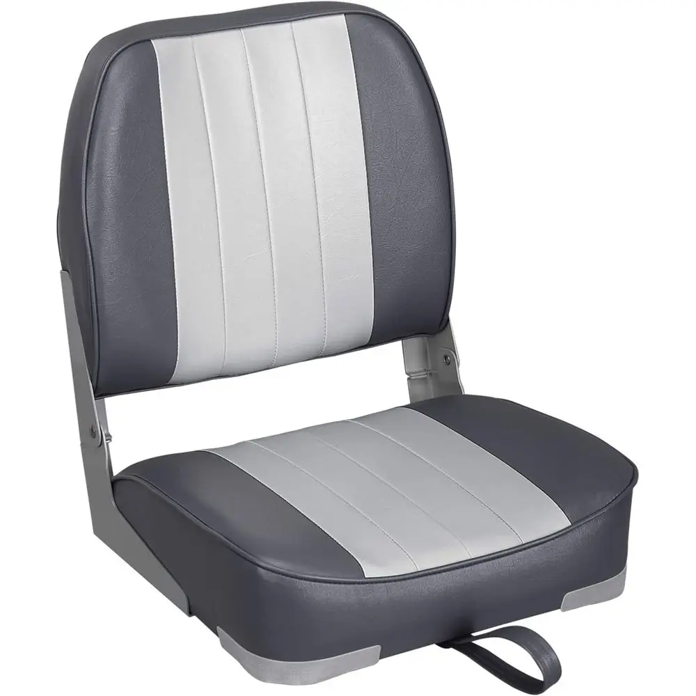 Asiento Plegable Clásico para Bote con Respaldo Bajo