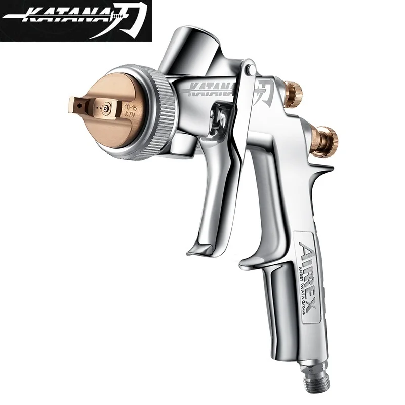 Iwata KATANA-13C Spray Gun,Center Cup,Gravity,Suction Paint Sprayers, 1.3/1.5mm Nozzle,Air Painting Gun,Paint Guns,Made in CN