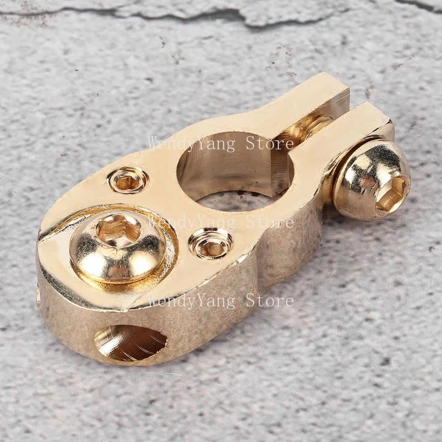 

Клемма аккумулятора из чистой латуни 15,9-17,5 для автомобиля, положительный и отрицательный полюс, латунная клемма аккумулятора, автомобильные аксессуары