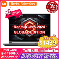 Xiaomi Redmi G Pro Gaming laptop 2024 Core i9-14900HX/i7-14650HX RTX 4060 RAM 16GB/32GB DDR5 1TB SSD 16-inch 240Hz Screen PC