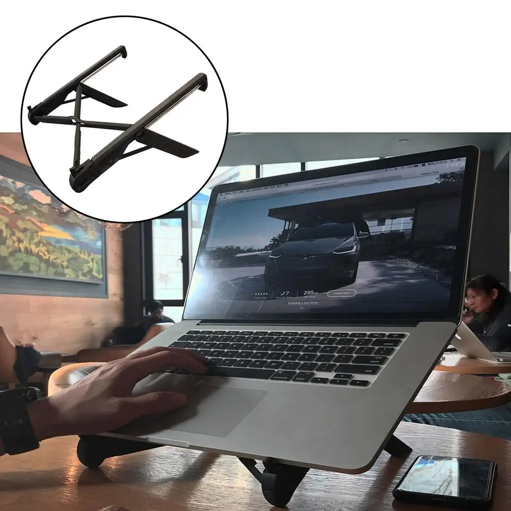 Portable Adjustable Computer Laptop Stand Foldable Bracket Ventilated Riser for