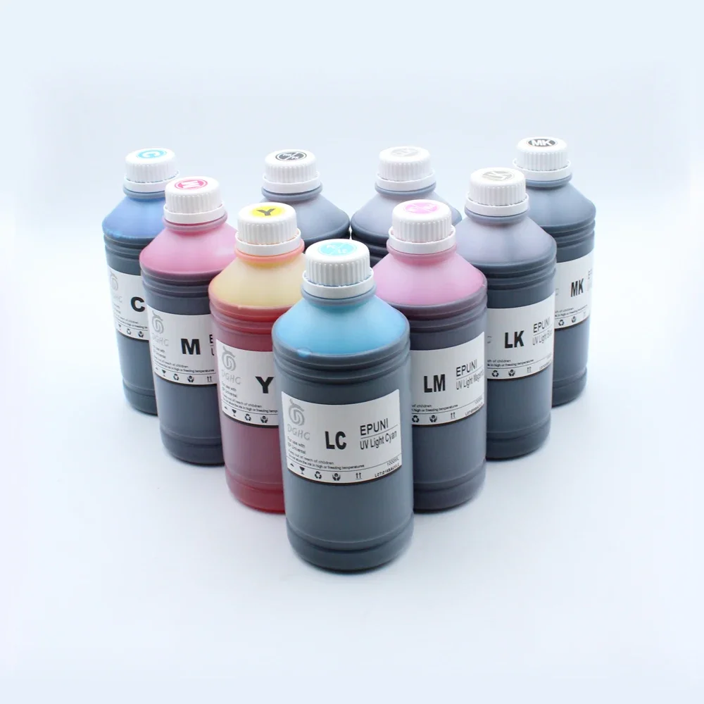 (BK C M Y MBK) 5x1000ML Dye Ink For Epson SC-T3000 T5000 T7000 T3200 T5200 T7200 T3270 T5270 T7270 T3070 T5070 T7070 7700 9700