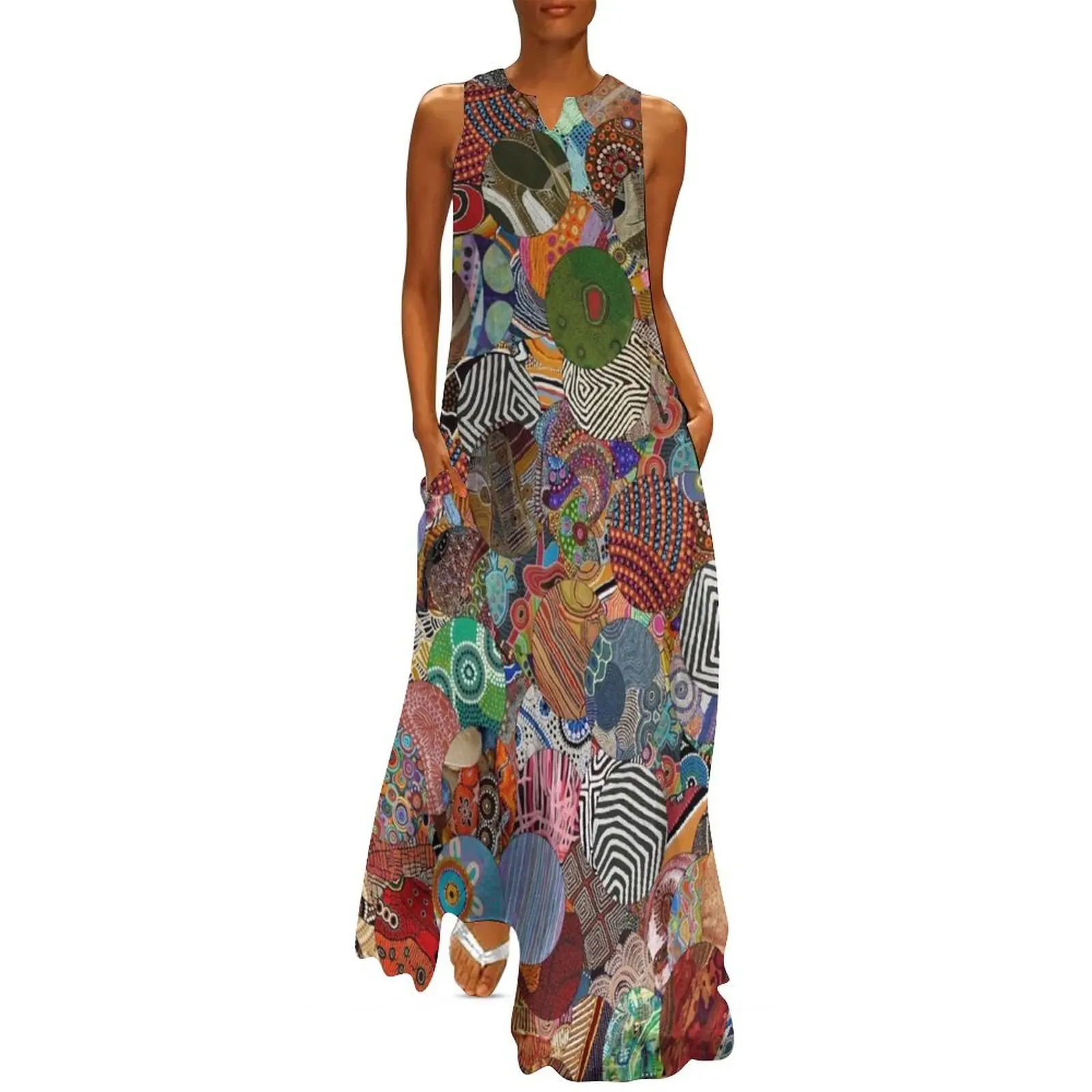 

Indigenous Australian Art Long Dress Female clothing women's evening dresses elegant party dresses for women 2025 Dress