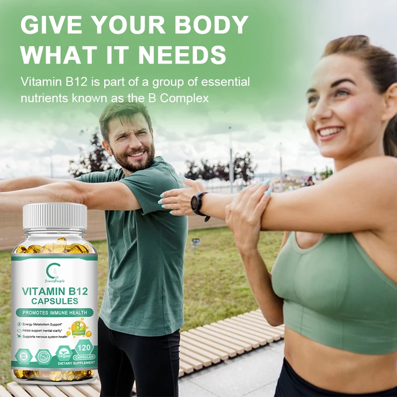 GPGP Greenpeople Organic Vitamin B Complex Supports Energy, Immune Health, Antioxidant Supplement-30/60/120 Vegetarian Capsules