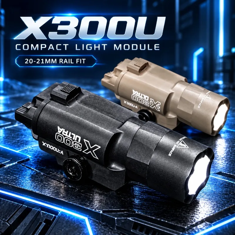 Nylon X300U Bright Model Illuminator, Rail Attached Torch Light for Hobby DIY Model Building