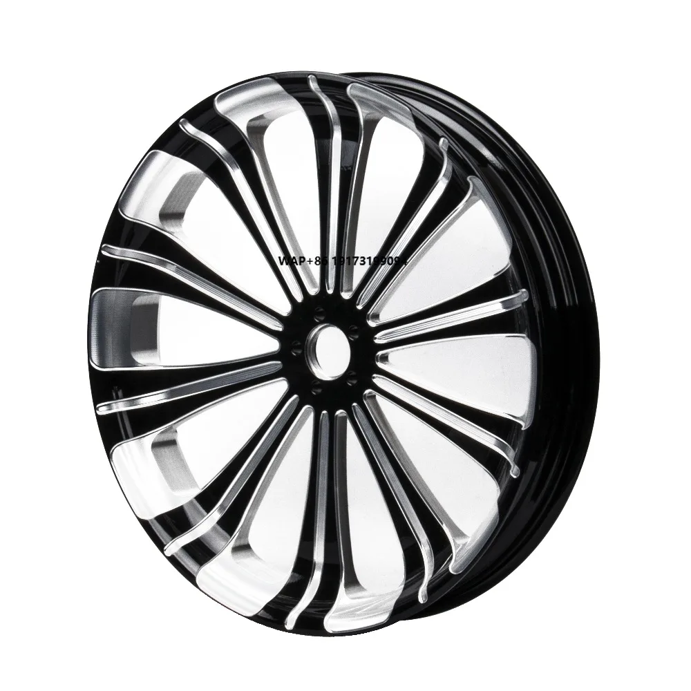 

Refinement Motorcycle Front Rear Rims Wheels 3D Ape Custom Forged Gloss Black Rims for Sotail Brekout Fat Boy 2018-2024